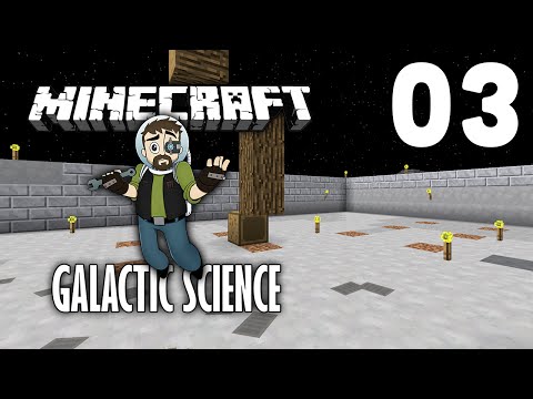 Galactic Science HQM - Modded Minecraft - E03 - Securing the area with Glowstone Torches