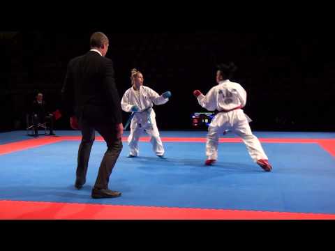 Karate1 PL, Almere 2014 - IGNACE vs. BRETON - Kumite fem. -61 FINAL