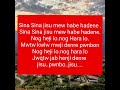Sina sina jisu me. karaoke with lyric.#(Nyishi gospel song)