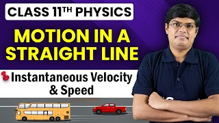 Motion in a straight line class 11 #2 | Instantaneous velocity and speed | Ch 3 Physics | JEE | NEET