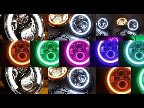 ROYAL ENFIELD HEADLIGHT 45W RGB Android operated By Av MoD 4K