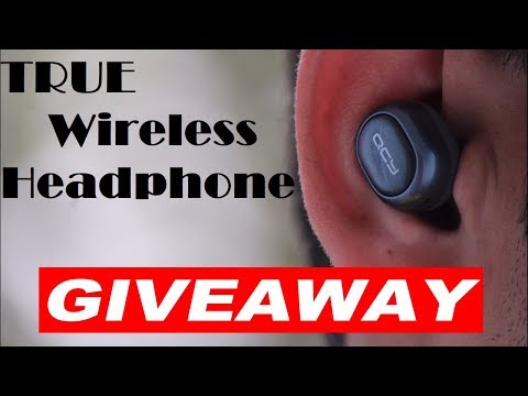 QCY True Wireless HeadPhones!!!! Review & GIVEAWAY!!!!! Video