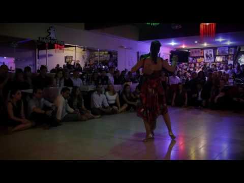 Christian Marquez  and  Virginia Gomez  are  dancing  at  Mujercitas Tango Fest  in  2016