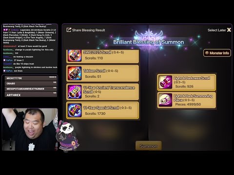 [Summoners War] The biggest summon session ever. (1000+ LD, 110+ SWC, 1700+ 11 Year Special, 420AA)