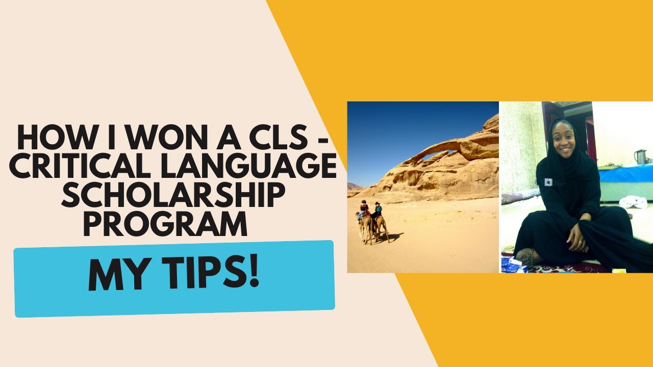 How I Won A CLS Scholarship - Critical Language Scholarship Program \\ My Tips!
