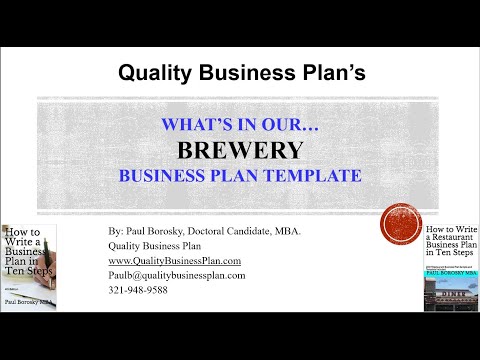 , title : 'What’s in our BREWERY Business Plan Template by Paul Borosky, MBA.'