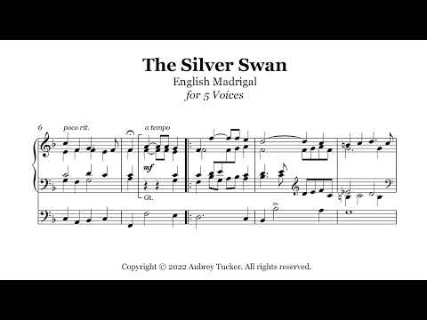 Organ: The Silver Swan (English Madrigal for 5 Voices) - Orlando Gibbons