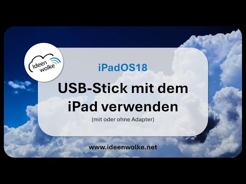 Using a USB stick with your iPad (iPad Tutorial iPadOS18)