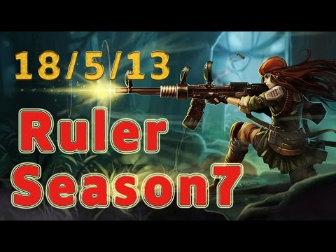 SSG Ruler Caitlyn ADC vs Ezreal Patch 7.4