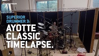Video thumbnail for Superior Drummer 3: Ayotte Classic setup timelapse by Toontrack