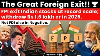 Download lagu From FDI to FPI: The Mass Foreign Exodus from India Breaking All Record. The Explained Section mp3
