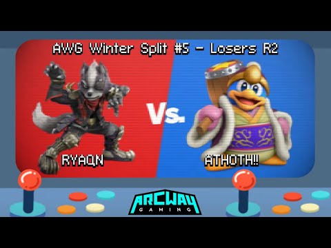 AWG Winter Split #5 Losers R2 - RYAQN (Wolf) Vs. ATHOTH!! (Min Min, King DDD) Smash Ultimate - SSBU
