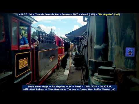 A.B.P.F. Sul–Trem Serra do Mar/SC - 13/12/2020-filmagem Railfan Thomaz LNO.