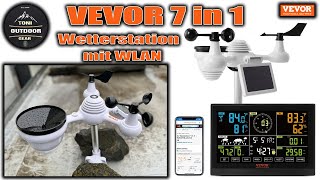 Vevor 7 in 1 WiFi Wetterstation #vevor #wetterstation #wetter #regen #wind