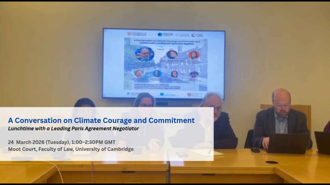 Lunchtime with a Leading Paris Agreement Negotiator - Prof Paul Watkinson (24 March 2024)