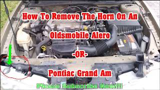 How To Fix Replace Repair Horn On Oldsmobile Alero Pontiac Grand Am | DIY Horn Swap