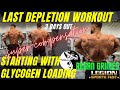 Regan Grimes Last depletion workout & starting with glycogen loading (super-compensation)