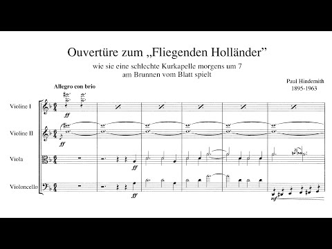 Paul Hindemith - Flying Dutchman Overture as Played by Bad Spa Orchestra at 7 AM by the Well (1925)