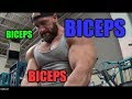 Chest training and then BICEPS at Greg Long's gym!