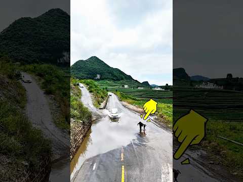 갑자기 트럭을 세우고 이런 일을 한 운전자