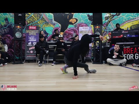 Ella Vs Krazy  - B-Girl Top 16 - Midwest Open 2023 - Breaking For Gold USA - BNC