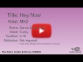 Hey Now MK2 Dance Electronic Funky YouTube Audio Library BGM
