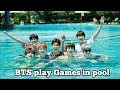 BTS Play Games in pool  // Real Hindi Dubbing // Run episode 4