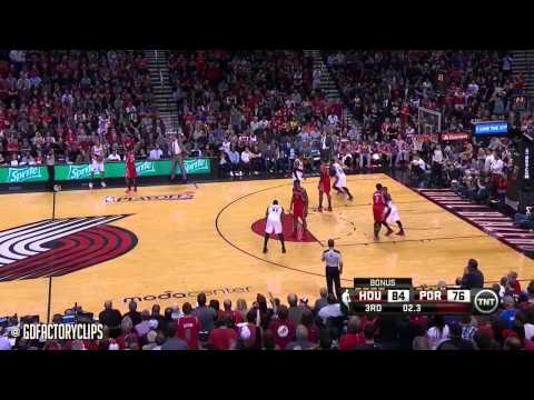 Damian Lillard Full Highlights vs Rockets 2014 Playoffs West R1G4 - 23 Pts, 8 Assists