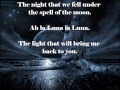 La Luna remix with a moon and lyrics 