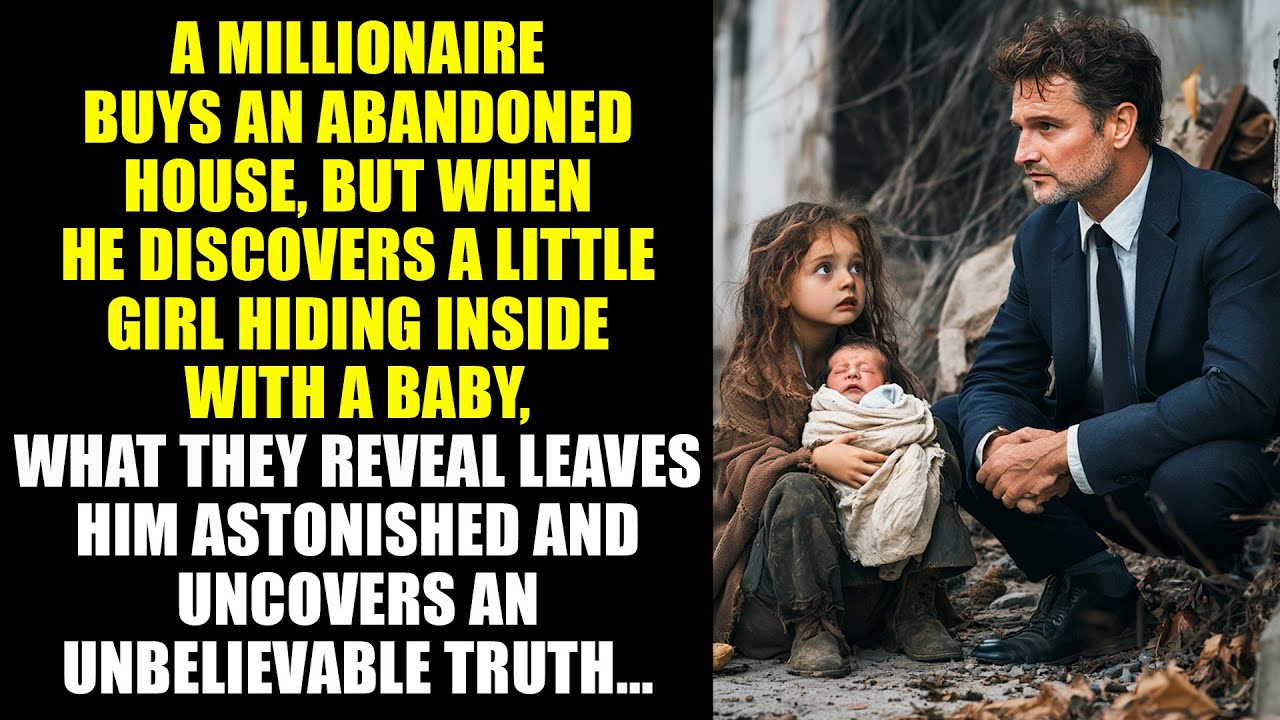 A MILLIONAIRE Buys an Abandoned House and FINDS a GIRL with a BABY... What He DISCOVERED Left Him...