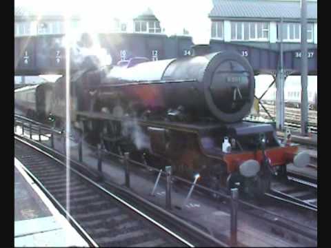 Princess Elizabeth blows off at Clapham Junction. One's steam engine 46201