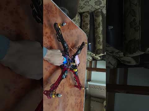 Simple Drone Using Arduino Servo Tester and 4 Brushless Motors