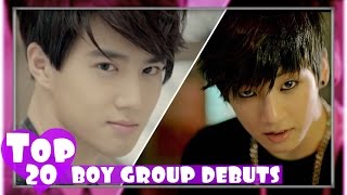 TOP 20 MOST VIEWED K-POP BOY GROUP DEBUT MUSIC VID