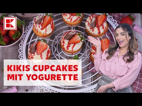 Leckere Yogurette-Cupcakes mit Erdbeeren Rezept | Kaufland