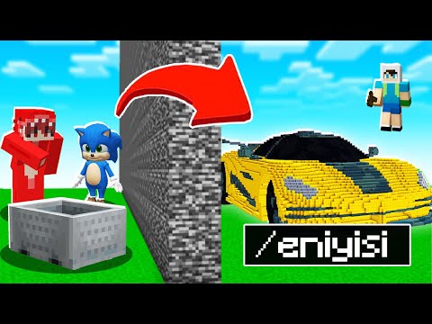 YAPI KAPIŞMALARINDA ARKADAŞIMI ALTIN ARABA İLE TROLLEDİM - 😱 Minecraft