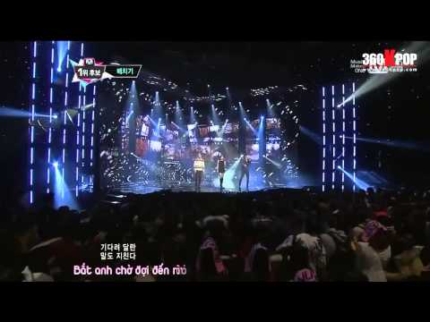 [Vietsub] [Perf] 130214 Baechigi (ft.Yoo Ara) - Shower Of Tears @ M!Countdown {Venus Team}