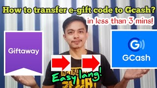 How to transfer e-gift code to Gcash? Easy!