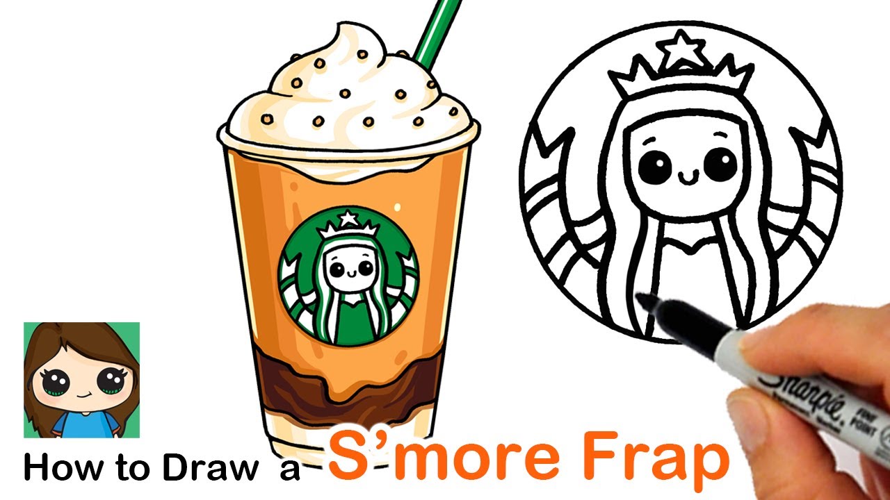 How to Draw a Starbucks S'mores Frappuccino | Summer Art Series #8