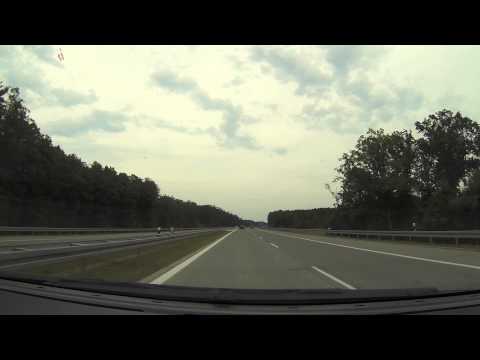 Autostrada A2 Świecko - Poznań Wschód cała trasa full HD Cabview