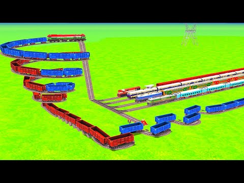 BUMPY CROSSING AND RICKY CROSSING BACK TO BACK CROSSING ON FIVE TRACKS RAILROADCROSSING |Train Sim |
