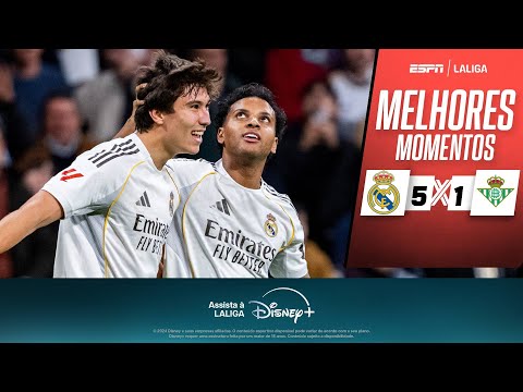 Gols e lances de Real Madrid x Betis