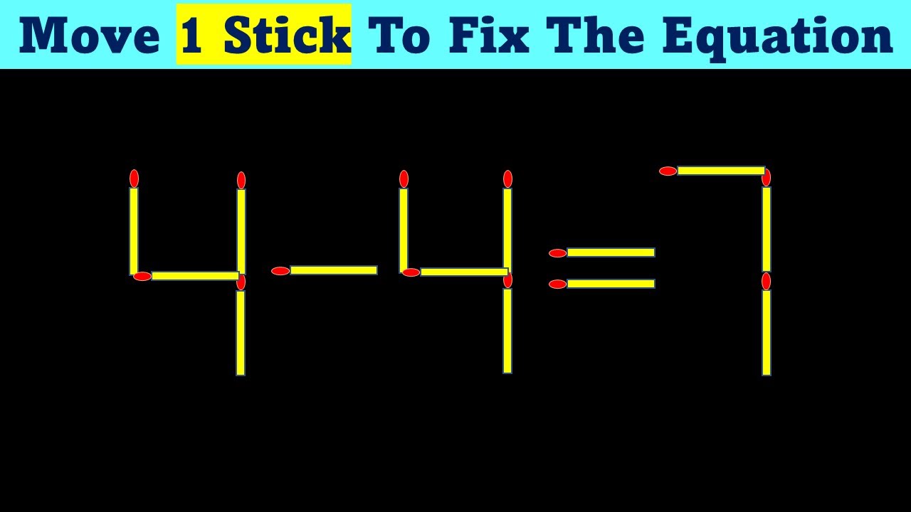 Matchstick Puzzle - Fix The Equation #matchstickpuzzle #simplylogical