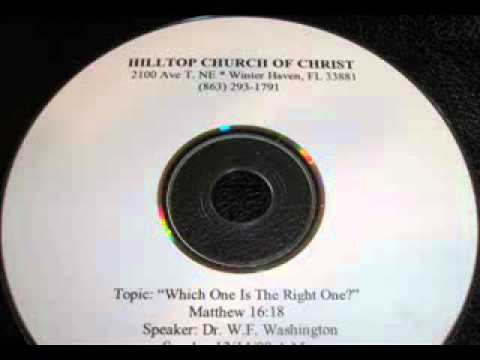 7/9 Billy Washington - Which Church Is The Right Church? (Pull The Line)
