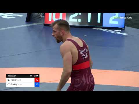 2018 Marine Corps US Open/Senior Men's Freestyle 86 Semis - David Taylor (NLWC) Vs. Timothy Dudley