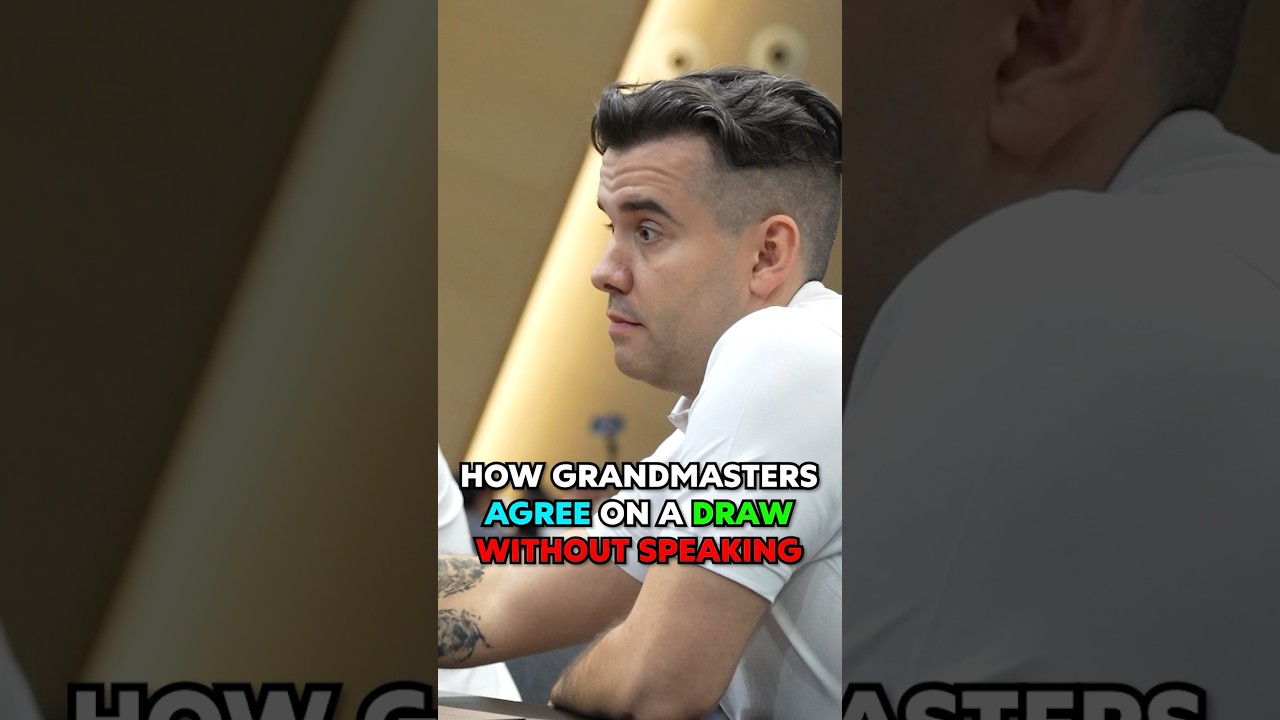 HOW CHESS GRANDMASTERS AGREE ON A DRAW WITHOUT SPEAKING