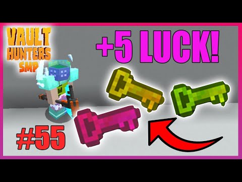 Entering 3 KEY TREASURE ROOMS!  - Minecraft Vault Hunters SMP eps 55