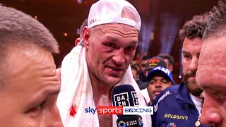 "I believe I won that fight!" 💢 | Tyson Fury immediate post-fight reacton To Usyk defeat