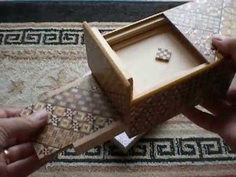 A Closer Look at the 5 Sun 10 Step NESTED Yosegi Japanese Puzzle Box with SECRET DRAWER!