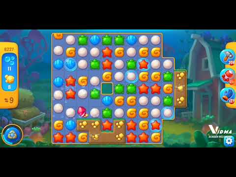 Fishdom. 8227 level no boosters and diamonds - 15 moves