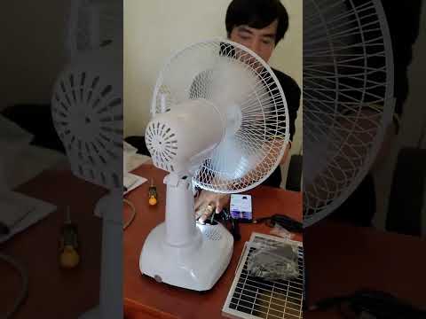 Review quạt tích điện NLMT và sạc Adapter có loa bluetooth tiện lợi
